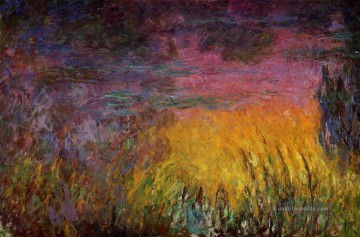 Sonnenuntergang linke Hälfte Claude Monet Ölgemälde